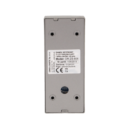 Serrure à code avec lecteur de carte de proximité et de porte-clés, OR-ZS-806 Orno