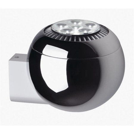LIGHT EYE BALL applique chrome/blanche, GU10, max 75W, SLV
