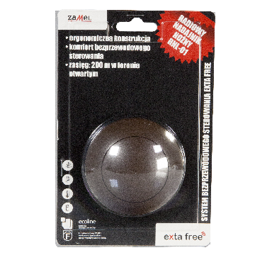 Émetteur sans fil à pédal; EXTA FREE; IP20; 3VDC; -10÷55°C; 200m; RNL-01 ZAMEL