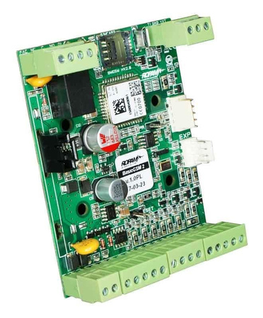 Module de communication GSM, 12VDC, TELx8, , BIx8/AIx2, BOx4, SMS/CALL/E-MAIL, TEMPx1, PCB.