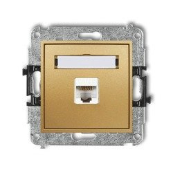 Mécanisme de prise ordinateur simple 1xRJ45, cat.5, 8 broches or 29MGK-1 Karlik Mini