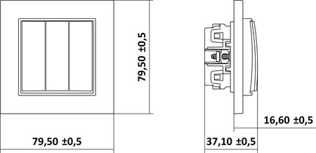 Mécanisme d'interrupteur triple or 29MWP-7 Karlik Mini