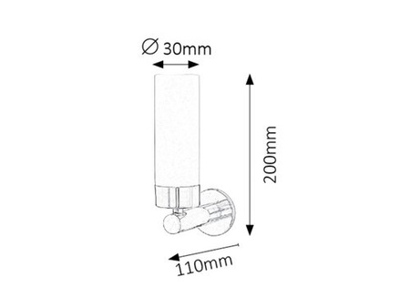 Applique de salle de bain BETTY chrome LED 4W 4000K 371lm IP44 Rabalux