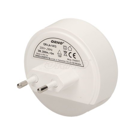 Lampe de nuit LED avec détecteur de mouvement PIR OR-LA-1413 ORNO