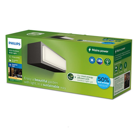 LED STRATOSPHERE applique de façade extérieure 3,8W 2700K 800lm anthracite Philips