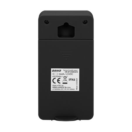 Sonde de température extérieure pour station météo OR-SP-3100, noir