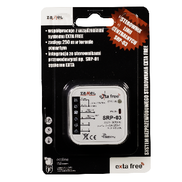 Pilote de stores; EXTA FREE; IP20; 230VAC; NO x2; pour boîtier; SRP-03 ZAMEL