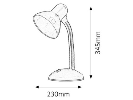 Lampe de table Dylan IP20 1xE27 noir Rabalux 4169