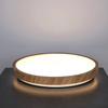 Plafonnier LED PERETI 24W anneau en bois 35cm 3000K 2400lm IP44 220V EDO777617 EDO SOLUTIONS