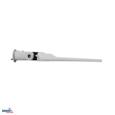 Lampadaire LED JAZMIN 150W 4000K neutre 20250lm IP65 gris clair Bemko