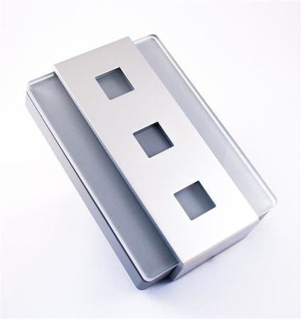 GLASSO 8V gong bicolore, argent, GNT-248-SRB, sundi Zamel