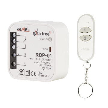Kit de commande sans fil (ROP01+P257/2) EXTA FREE IP20 RZB-05 ZAMEL