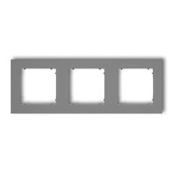 Cadre universel triple en plastique gris mat 27MR-3 Karlik Mini