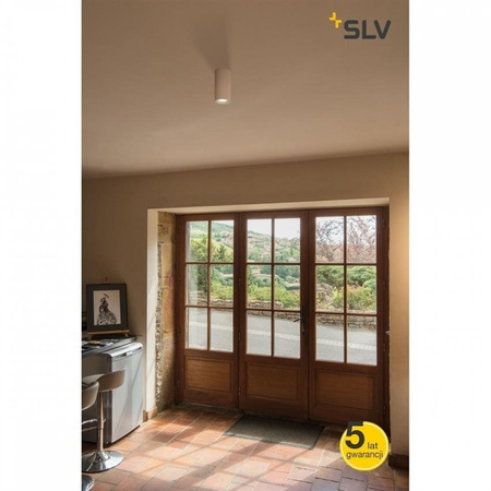 NAGY 75 plafonnier intérieur, blanc mat, GU10/QPAR51, 10W max, plâtre, SLV