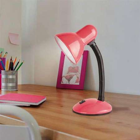 Lampe de bureau DYLAN rose E27 40W IP20 Rabalux