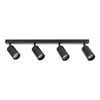 Plafonnier spot pour plafond 4xGU10 noir MALGA 4 Edo Solutions