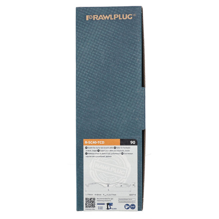 Serre-câble encastré double 17 mm Boîte en carton renforcé PA 90 pcs.