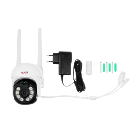 Caméra PTZ sans fil Wi-Fi TUYA 3MP blanc IP65 Zamel KPT-01