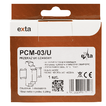 Relais temporisé 12-240V AC/DC, PCM-03/U, exta Zamel