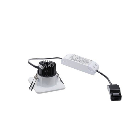 PATTA-F encastré de plafond intérieur/extérieur, carré, blanc, LED, 11W, 3000K, IP20/IP65, RT 2012, variable Triac, SLV