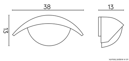 Luminaire de façade TESS 1853 E27, 1 x 60 W, 230 V, SU-MA