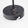 Lampe de table NELI, 2,7W LED, noir, avec batterie 2200mAh, IP54, couleur chaude, 200lm, 33cm, EDO777641 EDO Solutions