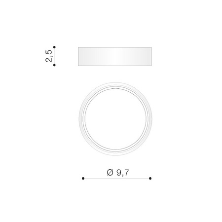 Anneau décoratif pour luminaires encastrés ADAMO MIDST Or IP20 AZ1486 Azzardo