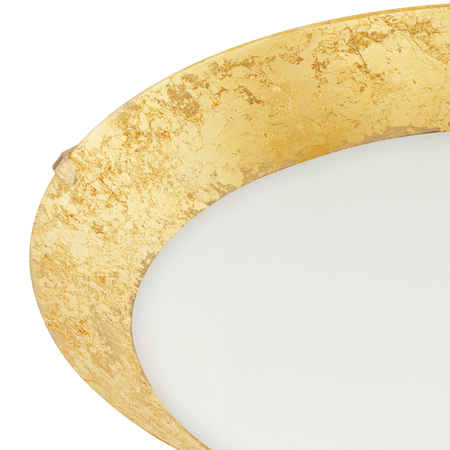 Plafonnier MONTENOVO blanc, or LED 16W 1500lm WW 98023 EGLO