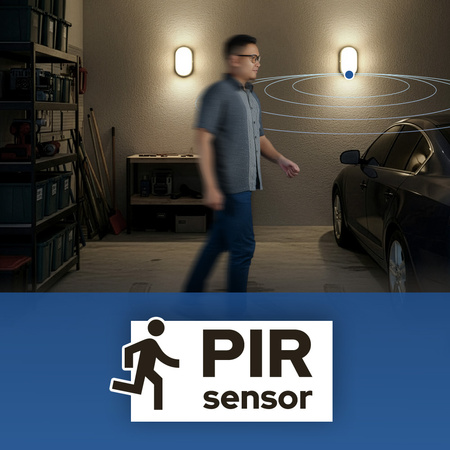 Luminaire industriel PALERMO 15W 1200lm 3CCT IP54 blanc | HOROZ