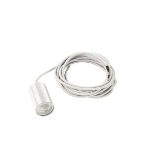 FITU suspension intérieure, hauteur 9,1 cm, blanc, E27, 60W max, câble nu sans patère de 5m, SLV