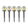 LED GLEAM 3000K IP44 5-pack poteau de jardin solaire LED2B