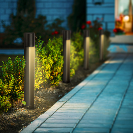 Borne lumineuse extérieure AIDEN 85cm IP44 GU10 230V noir EDO777714 EDO Solutions