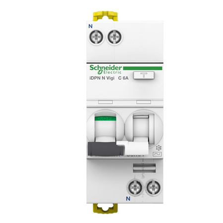 Interrupteur différentiel; Icourant: 6A; Idiffér: 30mA; Pôles: 1+N; A9D32606 SCHNEIDER ELECTRIC