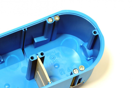 Cloison creuse, boîte en plaques de plâtre 4 x fi 60 mm de profondeur, quadruple MULTIBOX Simet P4x60D