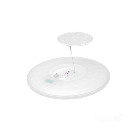 Plafonnier LED NIVERA CIRCLE 24W 3CCT 3000/4000/6000K IP54 noir rond Kobi Premium