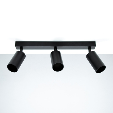 Plafonnier spot pour plafond 3xGU10 noir MALGA 3 Edo Solutions