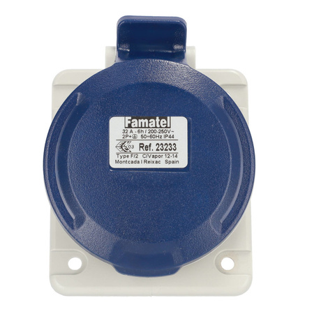 Prise encastrée 32A 3P 230V IP44 23233 Famatel