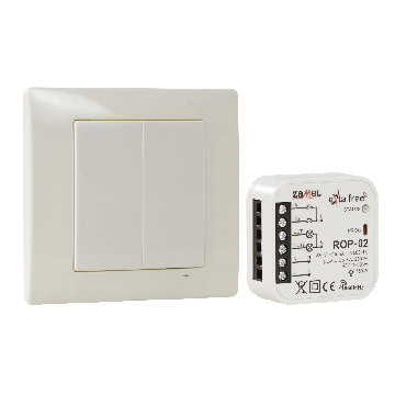 Kit de commande sans fil; EXTA FREE; IP20; -10÷55°C; 868,32MHz; RZB-04 ZAMEL