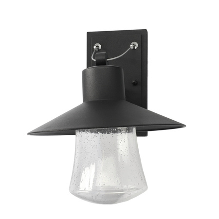 Luminaire de façade Leila noir E27