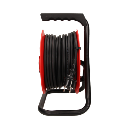 Bobine hermétique de rallonge, 4 prises 2P+Z, en caoutchouc H05RR-F 3x1,5mm2 - 30m, IP44 Orno