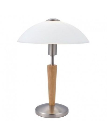 Lampe à poser Solo 1 blanc, noix 1x 60W E14 87256 EGLO