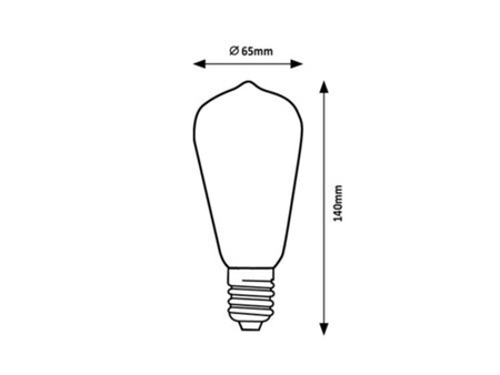 Ampoule LED à filament 10W E27 4000K 1230lm ST64 IP20 Rabalux 2088