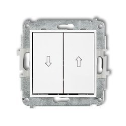 Mécanisme de bouton-poussoir avec support blanc MWP-88 Karlik MINI
