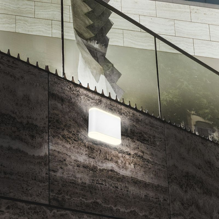 Applique murale extérieure LED 6W 2700K blanc chaud Haut/Bas Blanc IP54 VL-AR06-062W