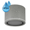 Luminaire de salle de bains UMA, GX53, IP54, en saillie, rond, gris EDO777541 EDO Solutions