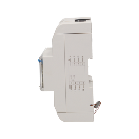 Indicateur d'électricité triphasé, 120A, 5 modules, DIN TH-35mm, bouton supplémentaire