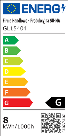 Luminaire de façade Evo GL15404 2 x 30 in. 2835 SMD LED ; 8 W, 230 V, SU-MA