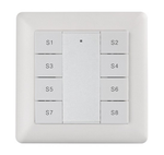 Panneau mural DALI 8 touches, 8 scènes, 1 groupe