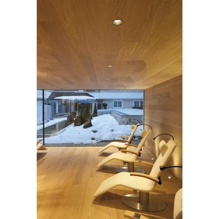 HORN encastré de plafond intérieur, simple, noir mat, GU10/QPAR51, 50W max, SLV