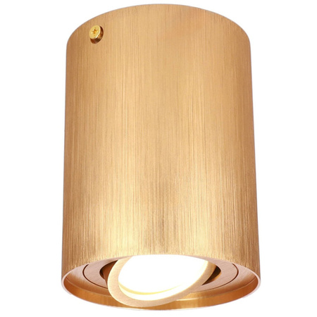 SKAND 1 Gold GU10 IP20 spot circulaire doré pour plafond EDO777225 Edo Solutions